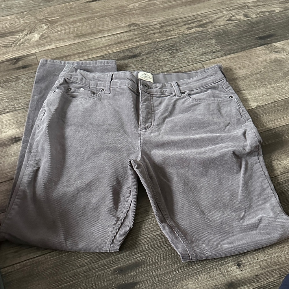 St. John's Bay Taupe Straight Leg Trousers